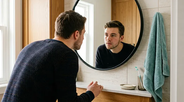 Infografik: Drei Verdächtige im Vergleich — Lippenherpes kündigt sich außen am Lippenrand an, ein Pickel kommt ohne Vorwarnung, eine Aphthe sitzt innen und ist nicht ansteckend