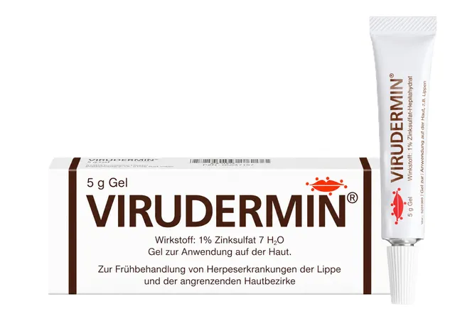 VIRUDERMIN® Gel – Schachtel und Tube